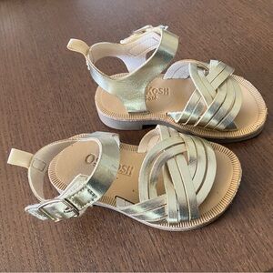 OshKosh B'gosh Gold Baby Strap Sandals
